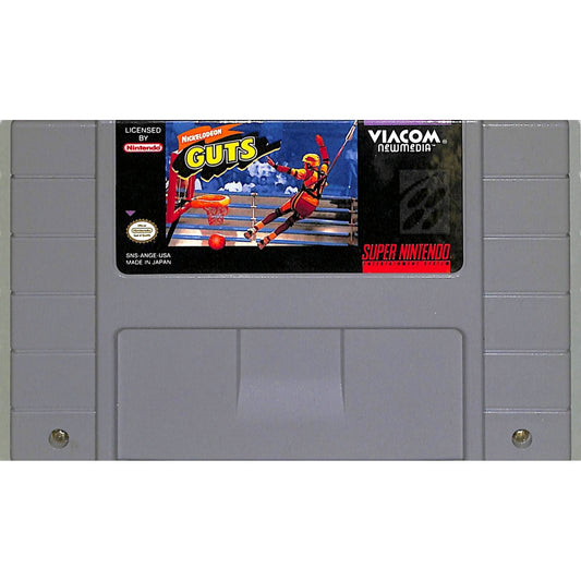 Nickelodeon GUTS (1994) Nintendo SNES Cartridge + Manual