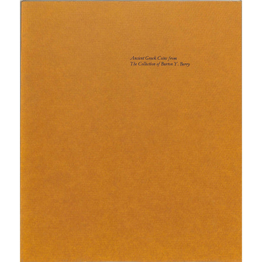 Ancient Greek Coins Catalog by Burton Y. Berry, 1972 Catalog