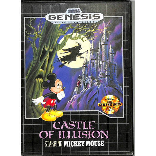 Castle of Illusion Starring Mickey Mouse (1990) Sega Genesis Cartridge CIB