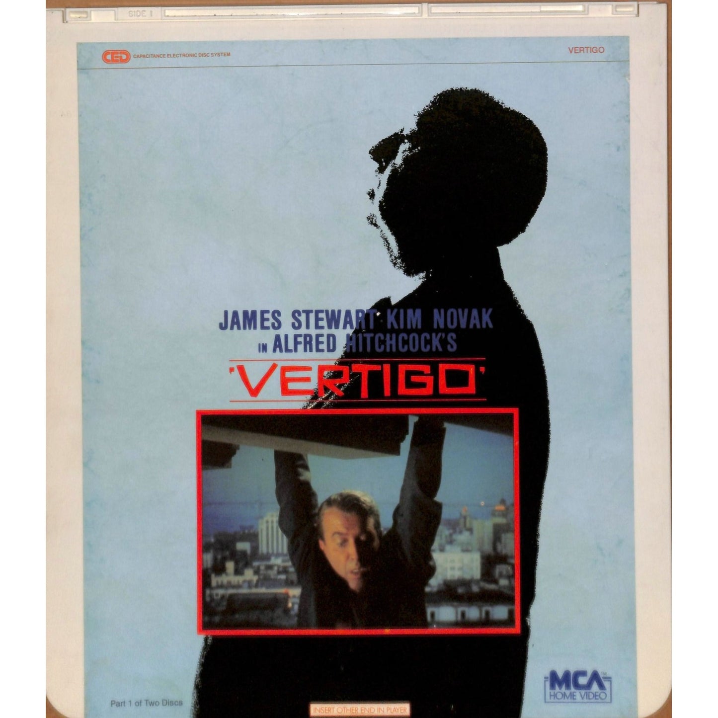 Vertigo Part 1&2 (1958) Vintage CED RCA SelectaVision Videodisc TESTED WORKING