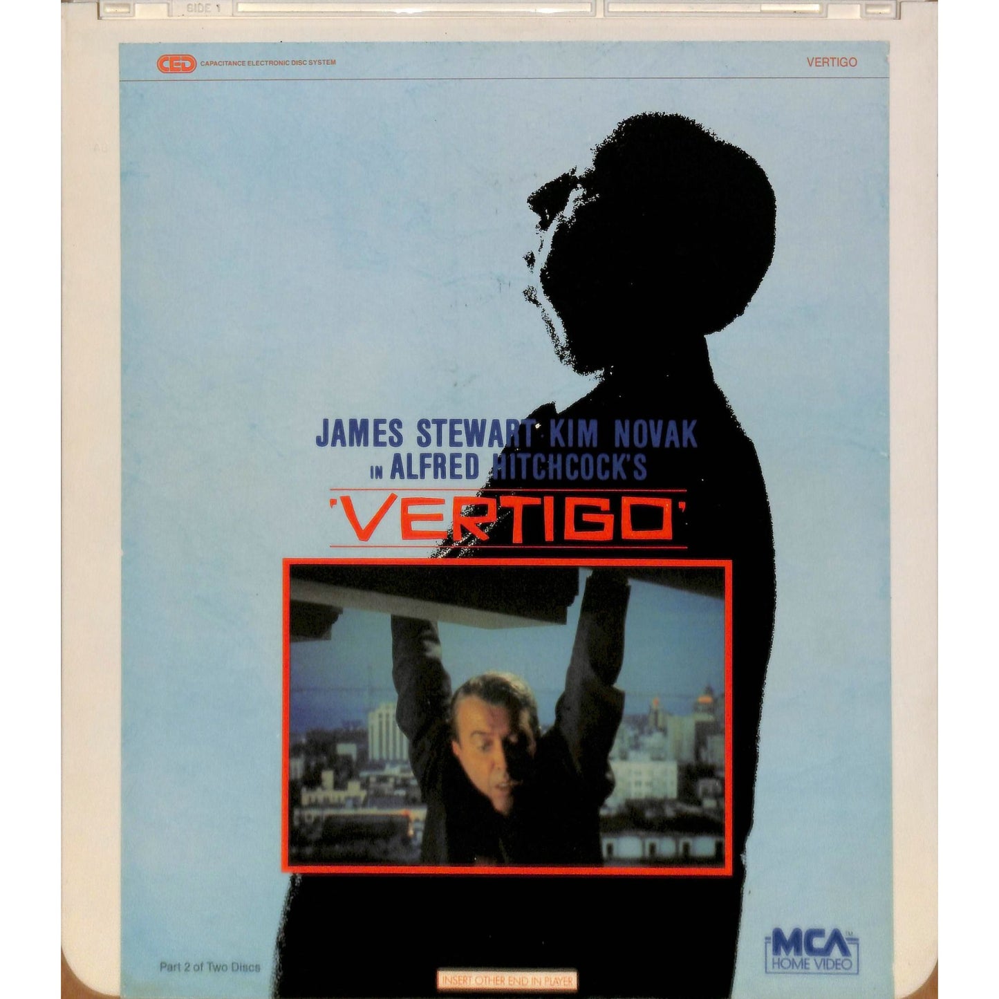 Vertigo Part 1&2 (1958) Vintage CED RCA SelectaVision Videodisc TESTED WORKING