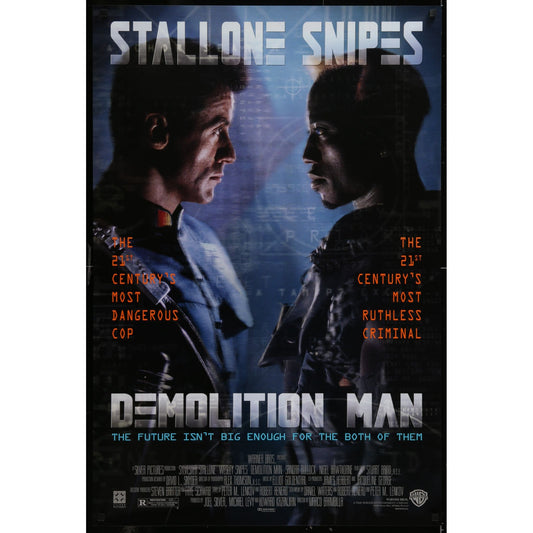 Demolition Man (1993) Original Single-sided Movie Poster Rolled 27x40