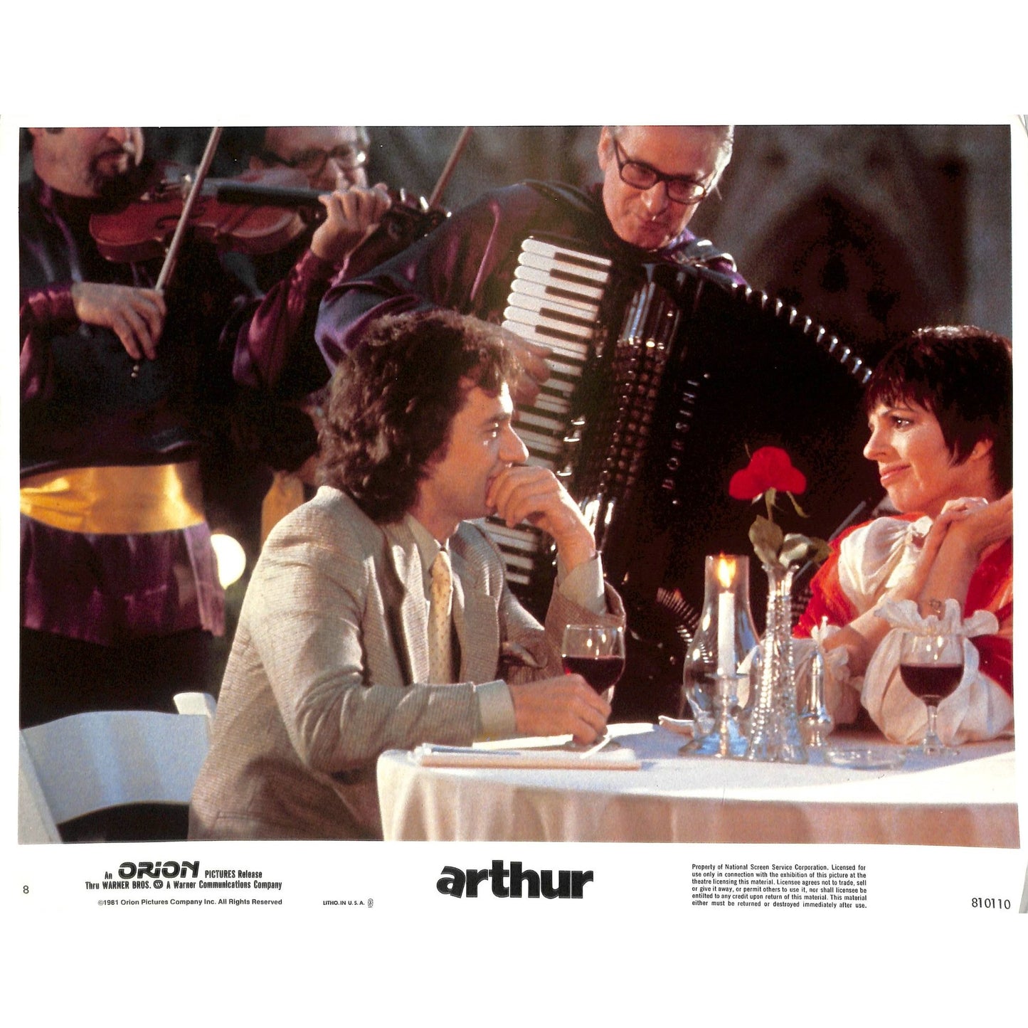 Arthur (1981) Movie Still Full Set 8x10