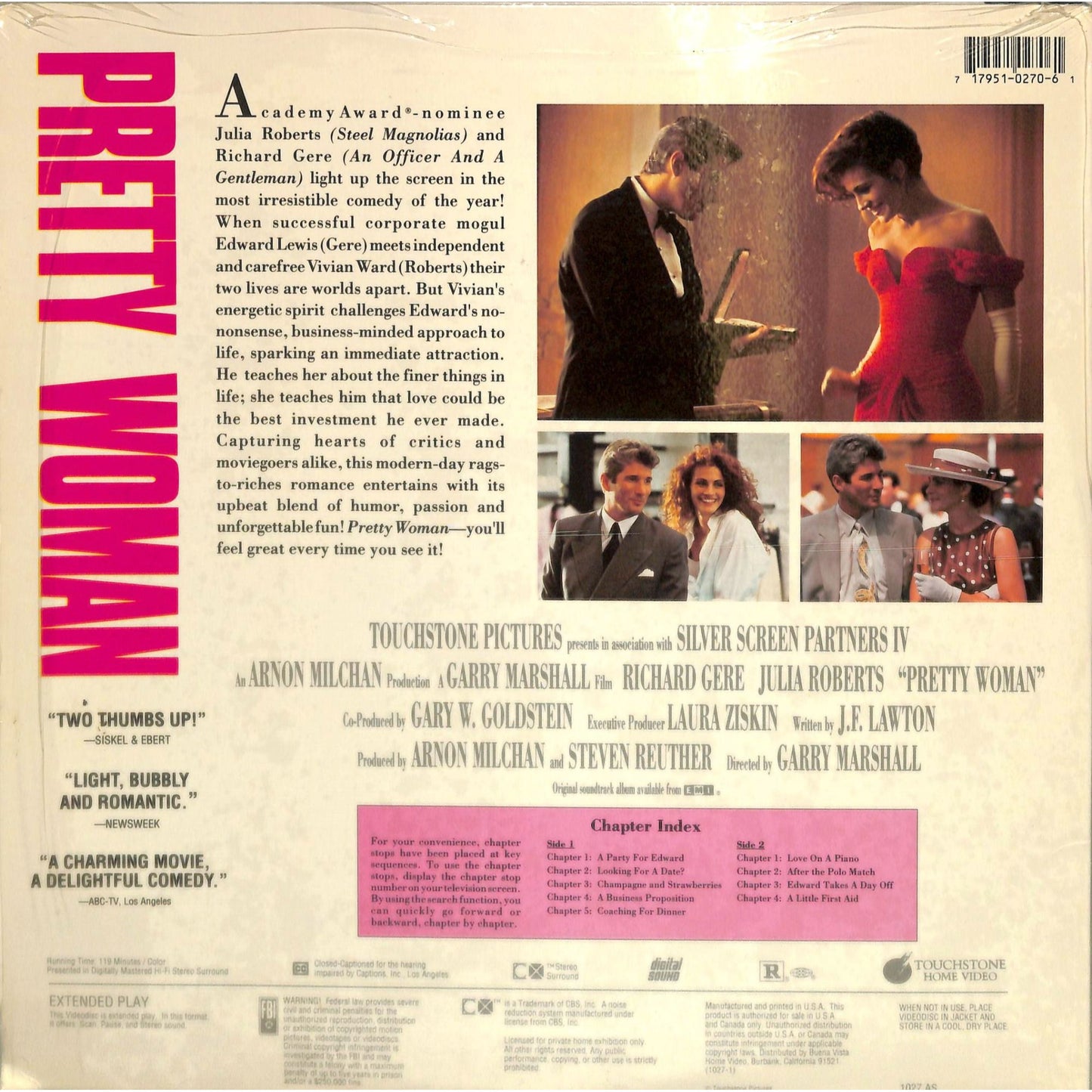 Pretty Woman (1990) Laserdisc