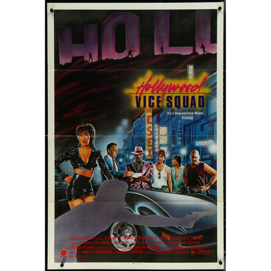 Hollywood Vice Squad (1989) Original Movie Poster Folded 27x41 EM8-533
