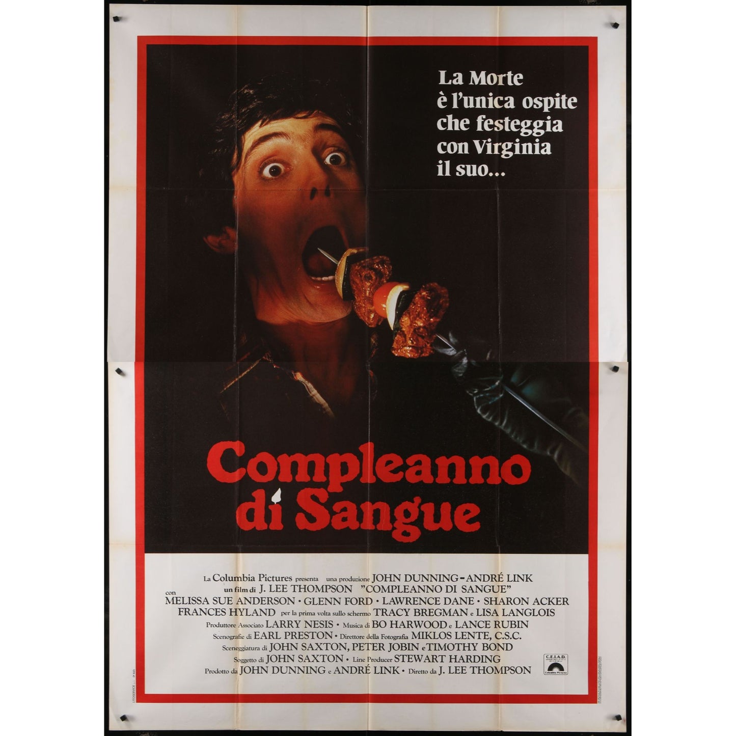 Bloody Birthday (1981) Original Italian 2P Movie Poster 55x78
