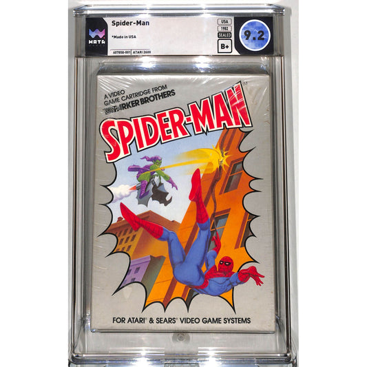 Spider-Man (Atari 2600, 1982) Wata Graded 9.2 Sealed B+ Sears Parker Brothers