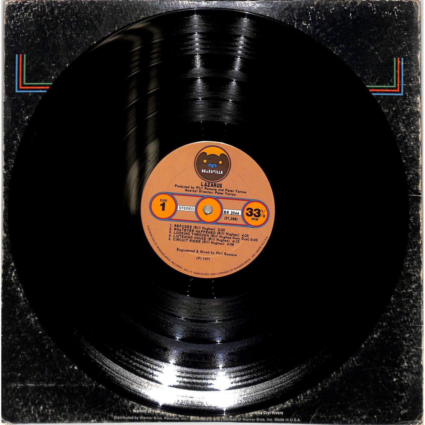 Lazarus Self-Titled Vinyl Record BR 2044