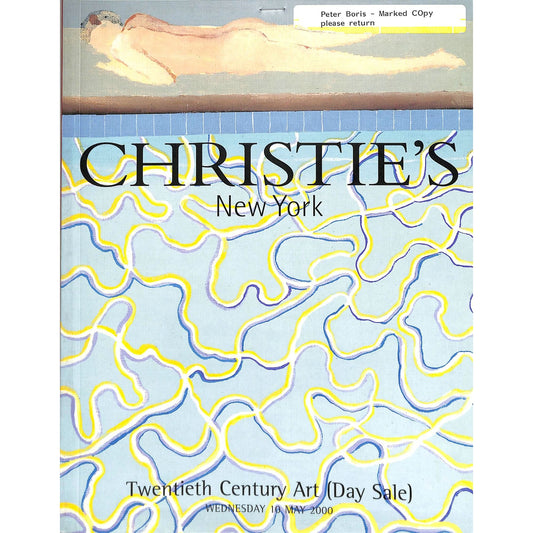 Christie's  Twentieth Century Art Auction Catalog May 18, 2000