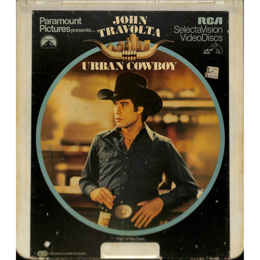Urban Cowboy Part 1 & 2 (1980) Vintage RCA CED Videodiscs TESTED WORKING
