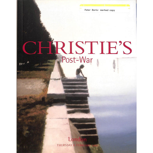 Christie's Post War Auction Catalog February 8, 2001