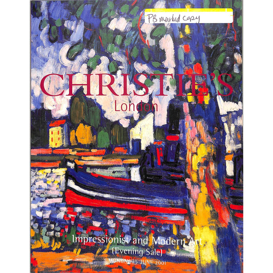 Christie's Impressionist and Modern Art Auction Catalog June 25, 2001