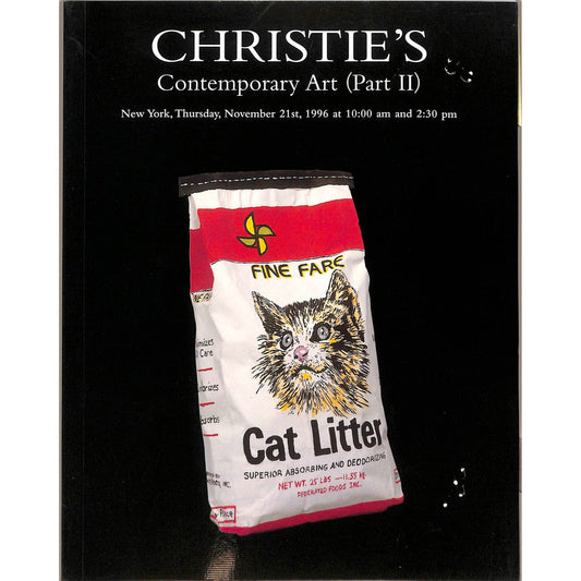 Christie's Contemporary Art Part 2 Auction Catalog November 21, 1996