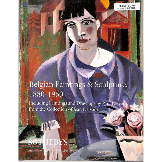 Sotheby's Belgian Art 1880-1960 Auction Catalog October 25, 1999