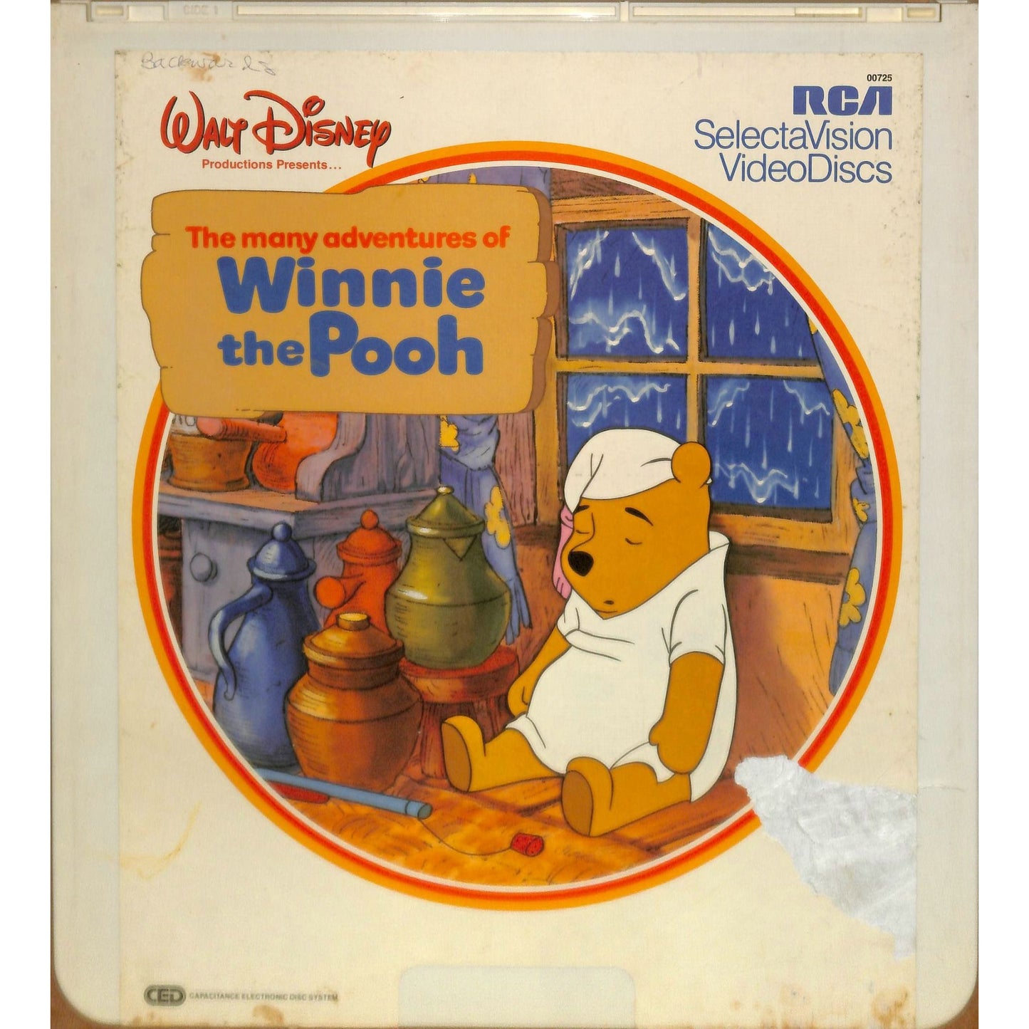 Winnie the Pooh (1982) Vintage CED RCA SelectaVision Videodisc TESTEDWORKING