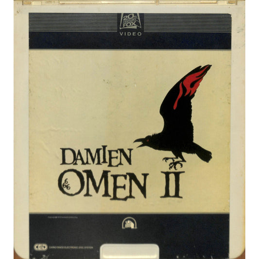 Damien: Omen 2 (1978) Vintage CED RCA SelectaVision Videodisc TESTED WORKING