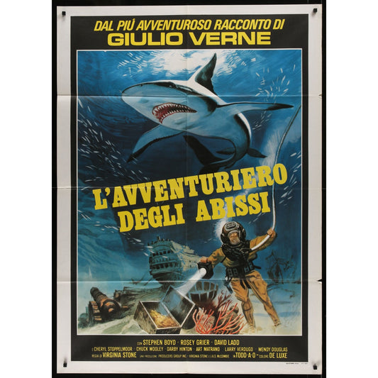 The Treasure of Jamaica Reef (1974) Orig. Italian 1P Movie Poster Folded 39x55