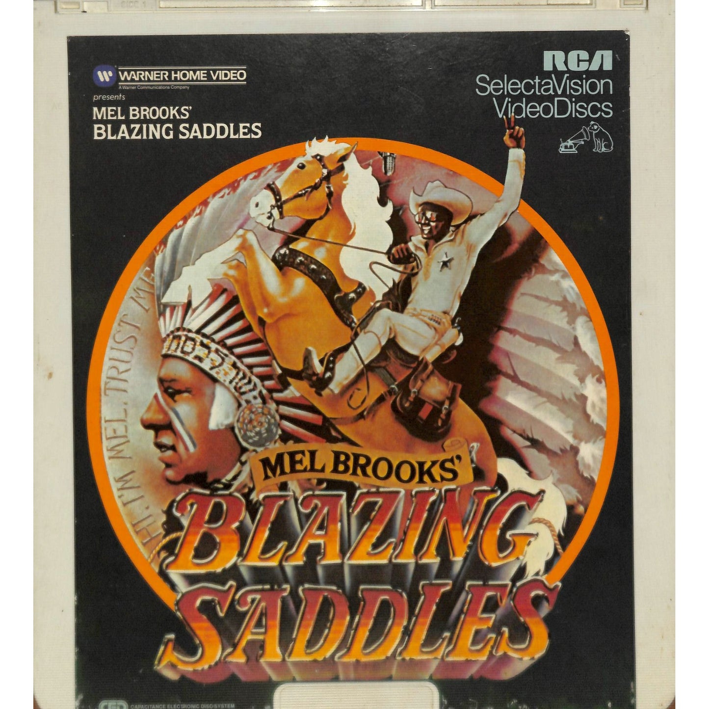 Blazing Saddles (1974) Vintage CED RCA SelectaVision Videodisc TESTED WORKING