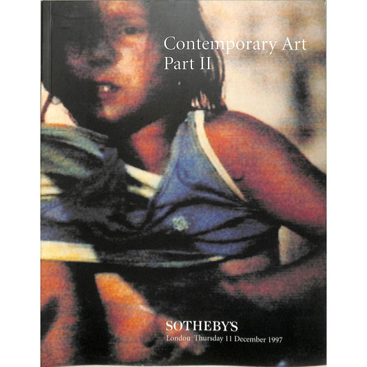 Sotheby’s Contemporary Art Part II Catalog, Dec. 1997
