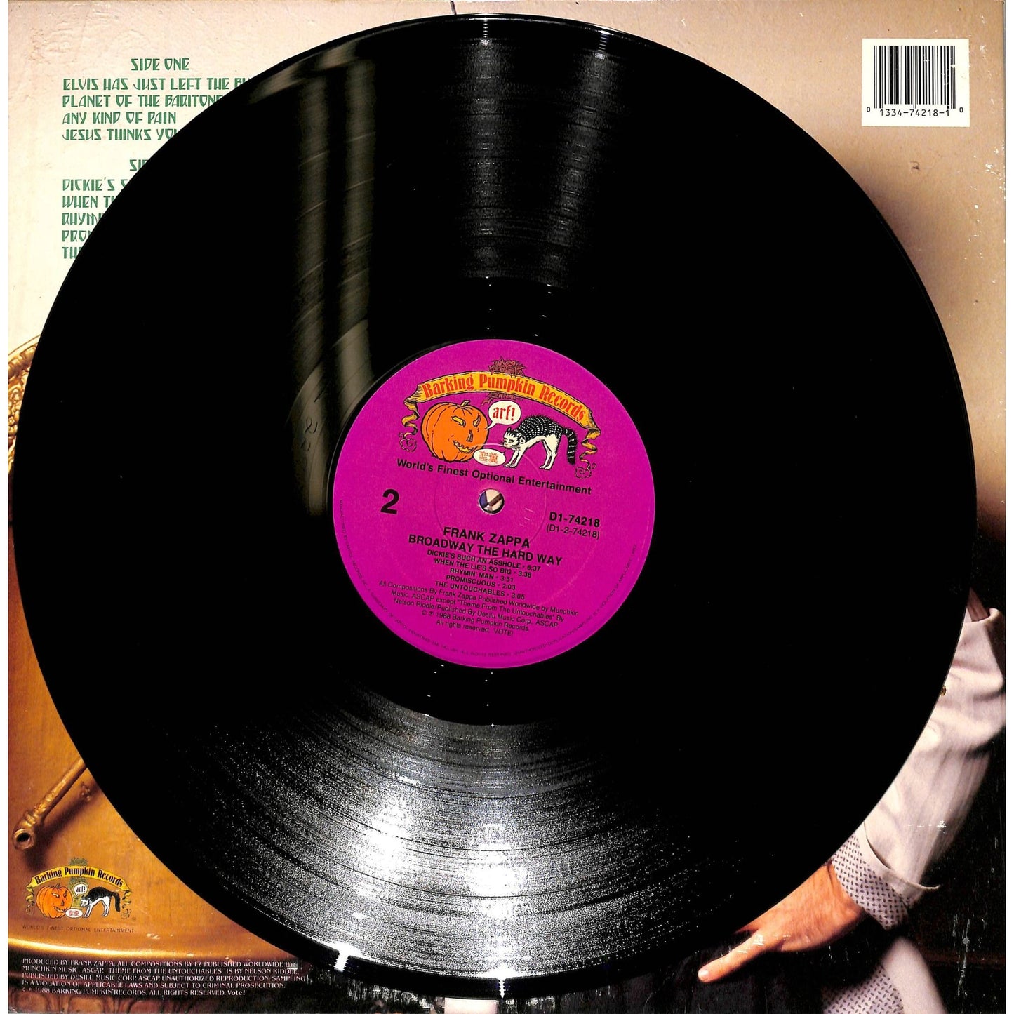 Frank Zappa - Broadway the Hard Way Vinyl Record D1-74218