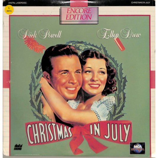 Christmas in July (1940) Laserdisc