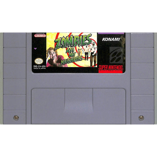 Zombies Ate My Neighbors (1993) Nintendo SNES Cartridge + Manual
