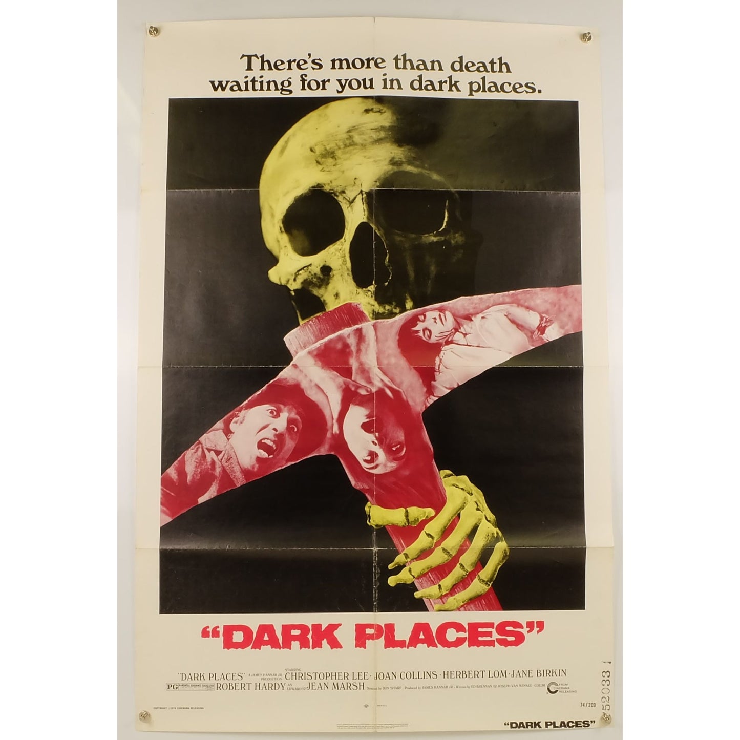 Dark Places (1974) Original Movie Poster Folded 27x41