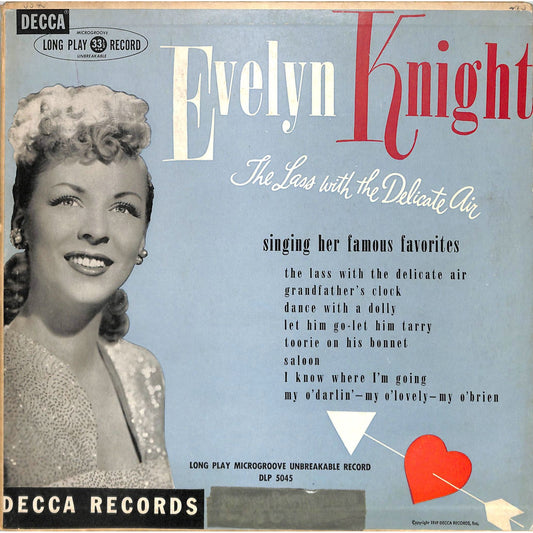 Evelyn Knight - The Lass With the Delicate Air (1949) 10" Mono Vinyl Record