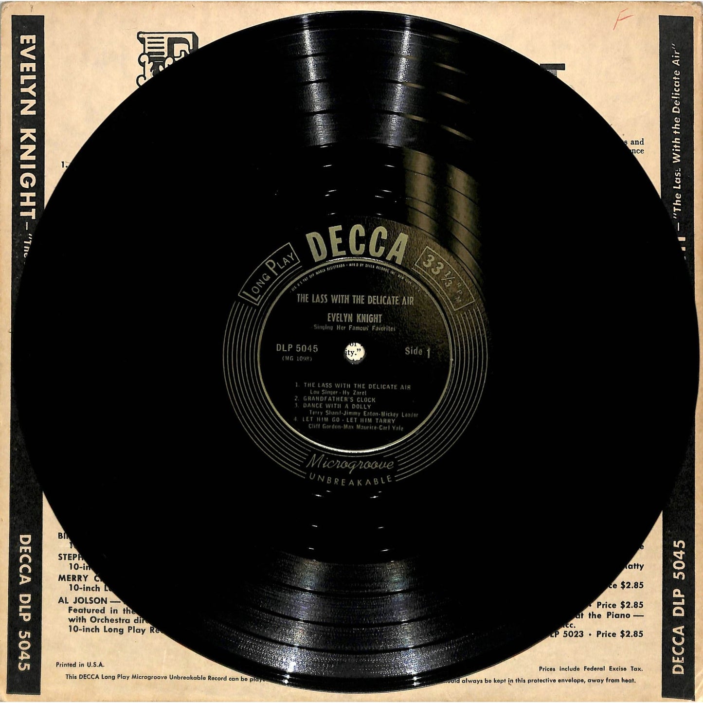 Evelyn Knight - The Lass With the Delicate Air (1949) 10" Mono Vinyl Record
