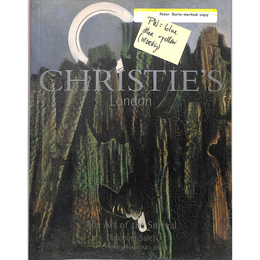 Christie's Art of Surreal Art Auction Catalog February 6, 2001