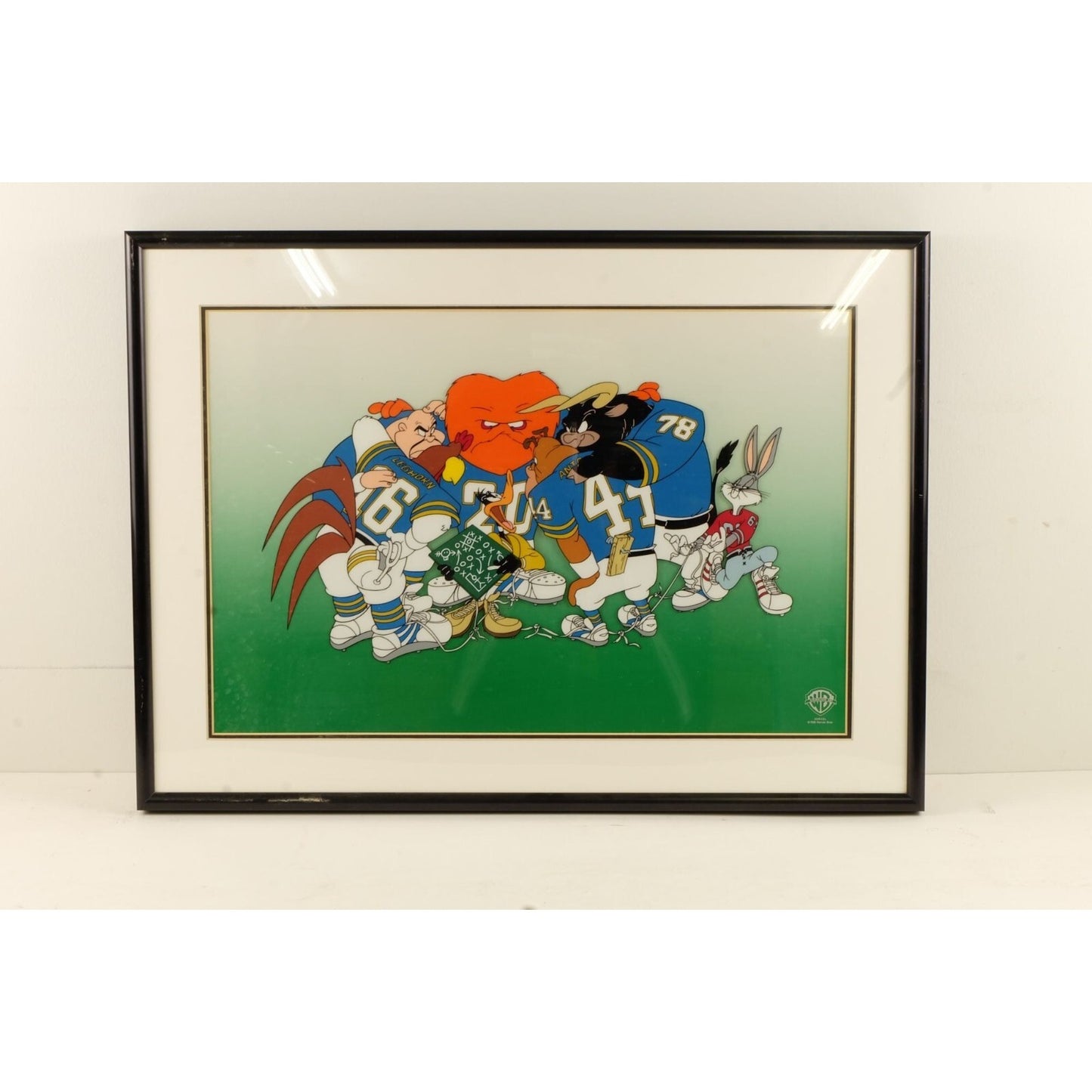 Football Follies Limited Edition Sericel Animation Cel 1996 Framed 24"x18" w/COA