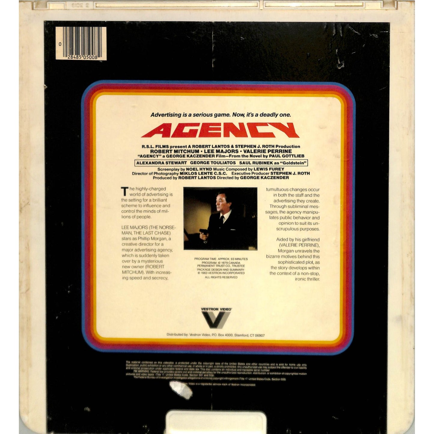 Agency (1980) Vintage CED Videodisc