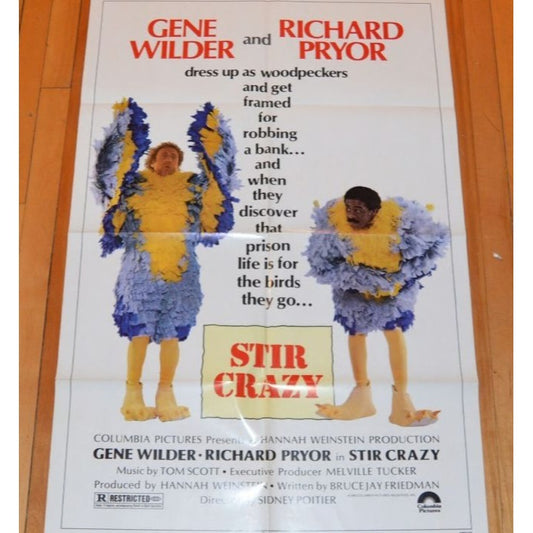 Stir Crazy (1980) Original Movie Poster Folded 27x41