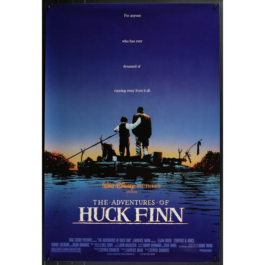 The Adventures of Huck Finn (1993) Original DS Movie Poster Rolled 27x40