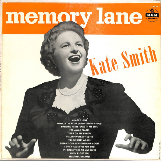 Kate Smith - Memory Lane Vinyl Record E-3487
