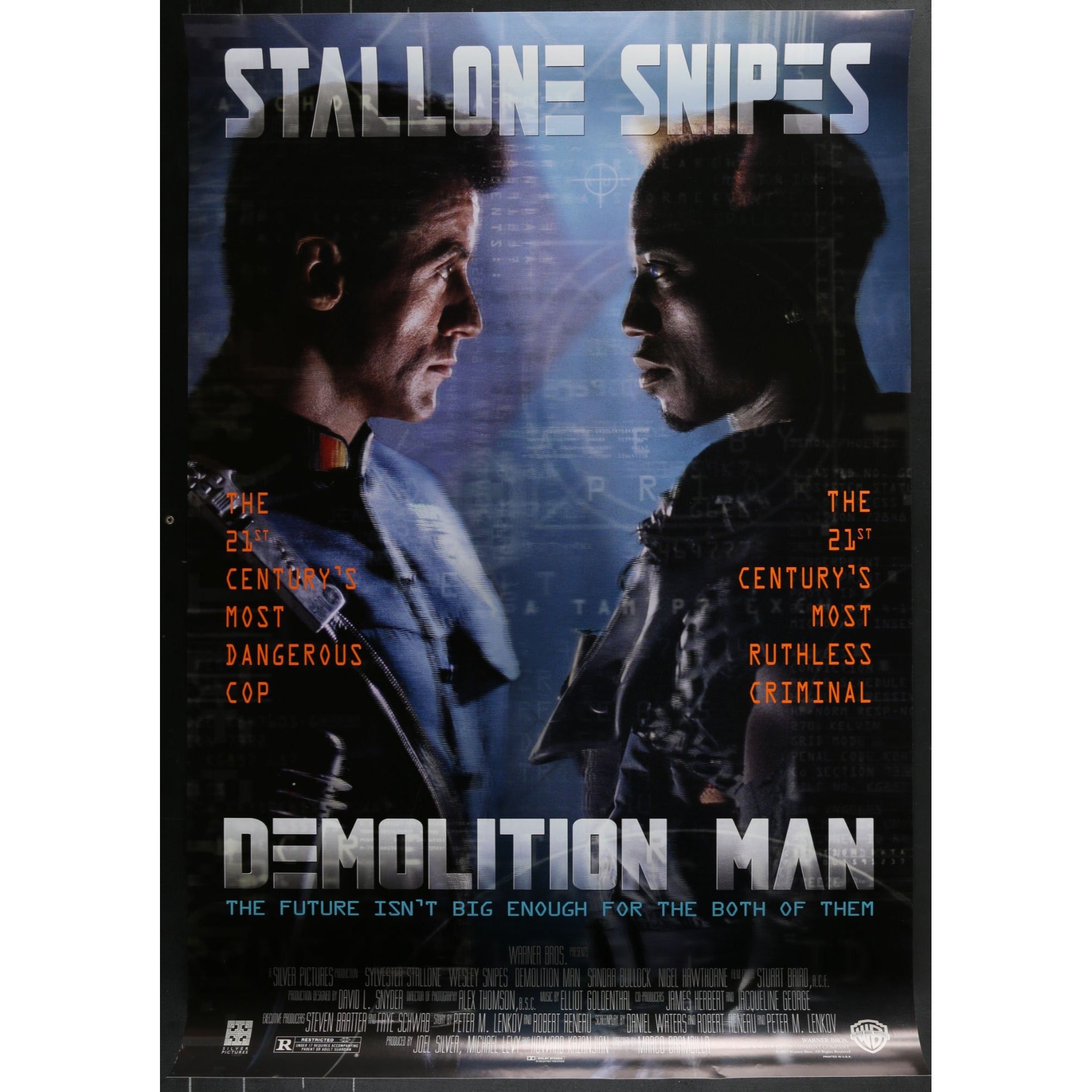 Demolition Man (1993) Original Single-sided Movie Poster 27x40