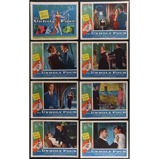 The Unholy Four (1954) Original Lobby Card Movie Poster Set 11x14