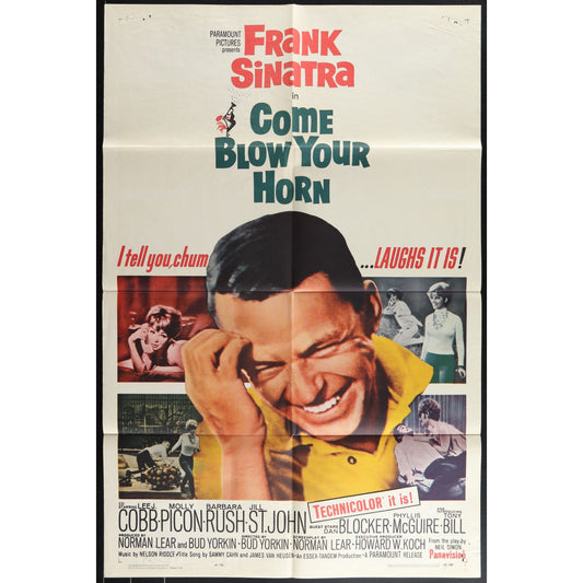 Come Blow Your Horn (1963) Original Movie Poster Folded 27x41
