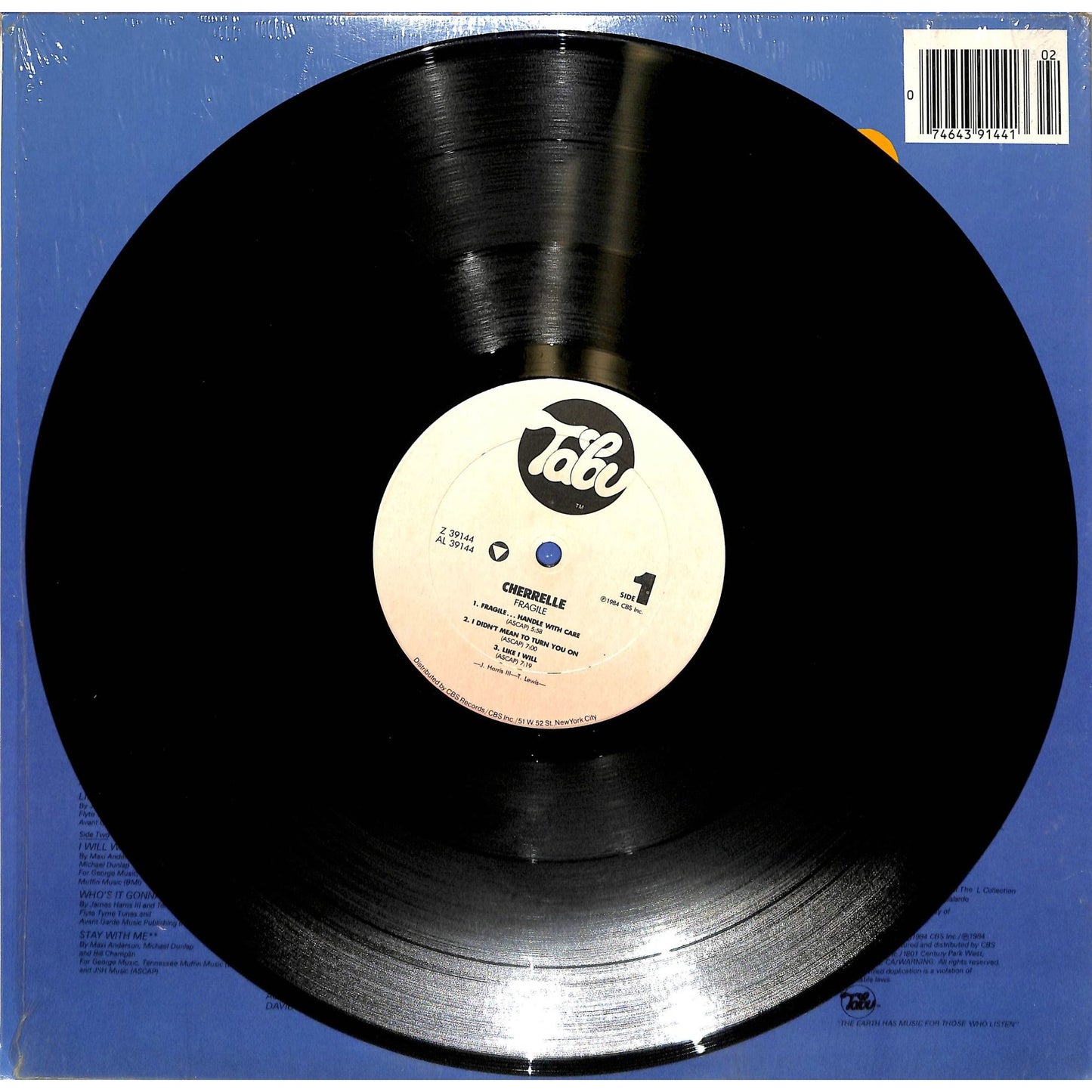 Cherelle - Fragile (1984) Vinyl Record Z 39144