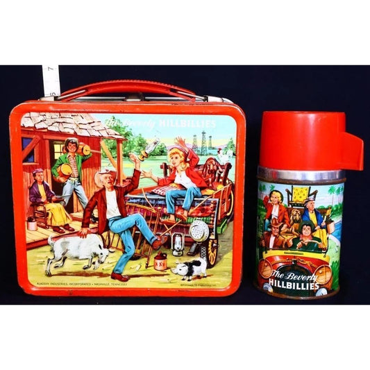 Vintage metal Beverly Hillbillies lunchbox w/ thermos