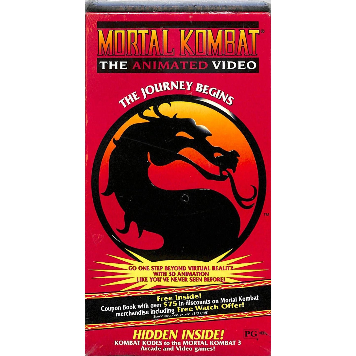 Mortal Kombat: The Journey Begins (1995) VHS Tape SEALED NEW CONDITION