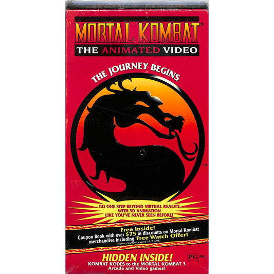 Mortal Kombat: The Journey Begins (1995) VHS Tape SEALED NEW CONDITION