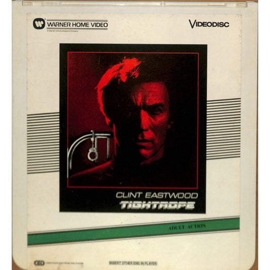 Tightrope (1984) Vintage CED RCA SelectaVision Videodisc TESTEDWORKING