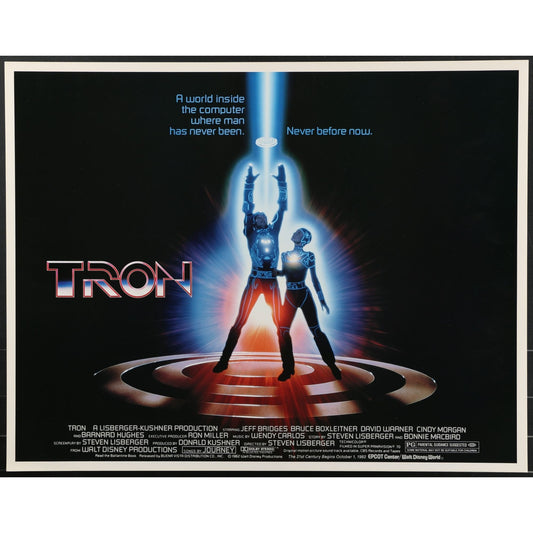 Tron (1982) Original Half Sheet Movie Poster 28x22