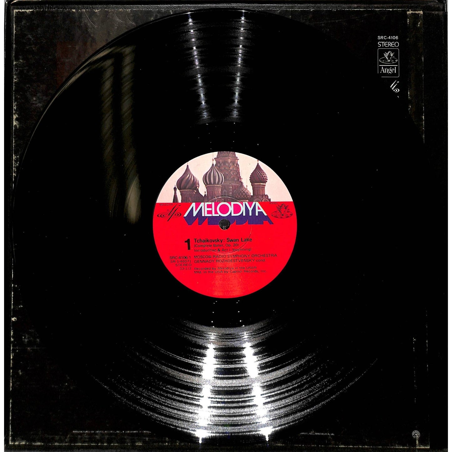 Tchaïkovsky & Rozhdestvensky ‎– Swan Lake 3LP Vinyl Record SRC 4106