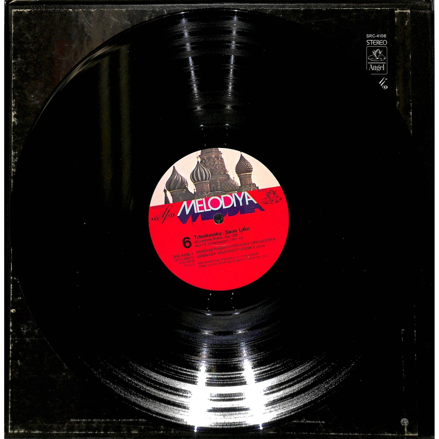 Tchaïkovsky & Rozhdestvensky ‎– Swan Lake 3LP Vinyl Record SRC 4106