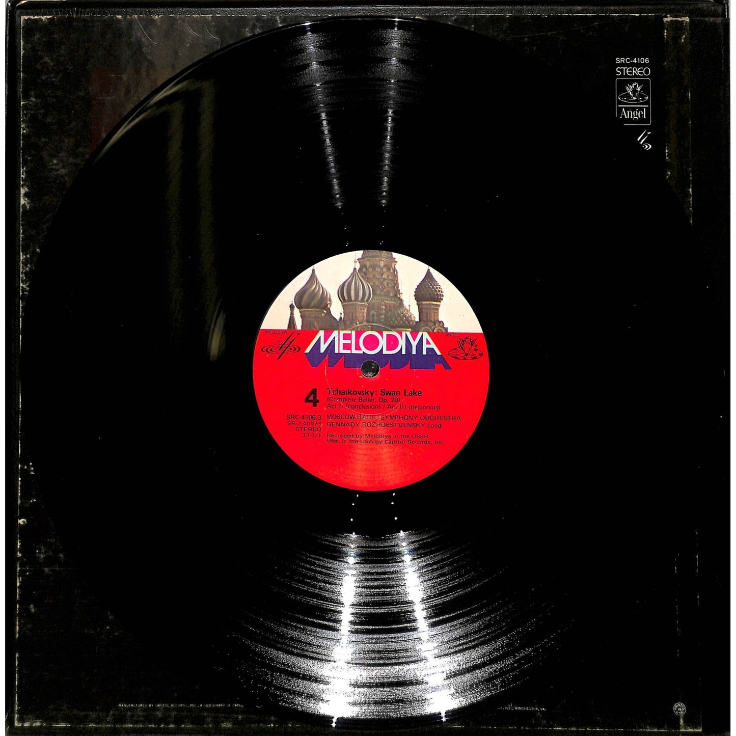 Tchaïkovsky & Rozhdestvensky ‎– Swan Lake 3LP Vinyl Record SRC 4106