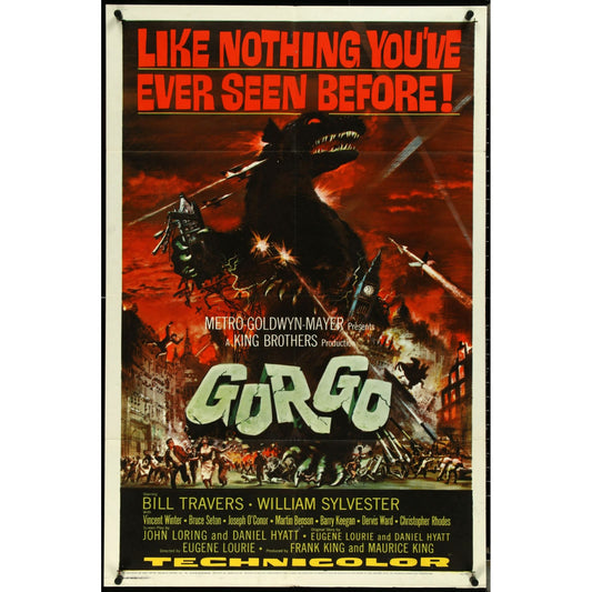 Gorgo (1961) Original Movie Poster Folded 27x41