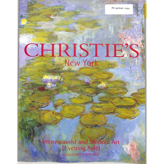 Christie's Impressionist and Modern Art Auction Catalog May 9, 2001