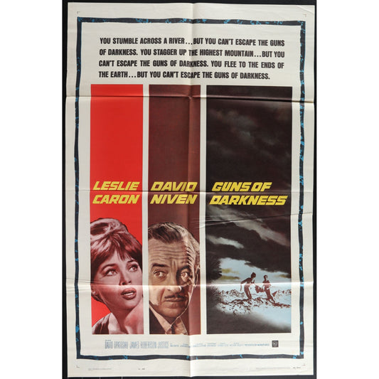 Guns of Darkness (1962) Original Movie Poster Folded 27x41